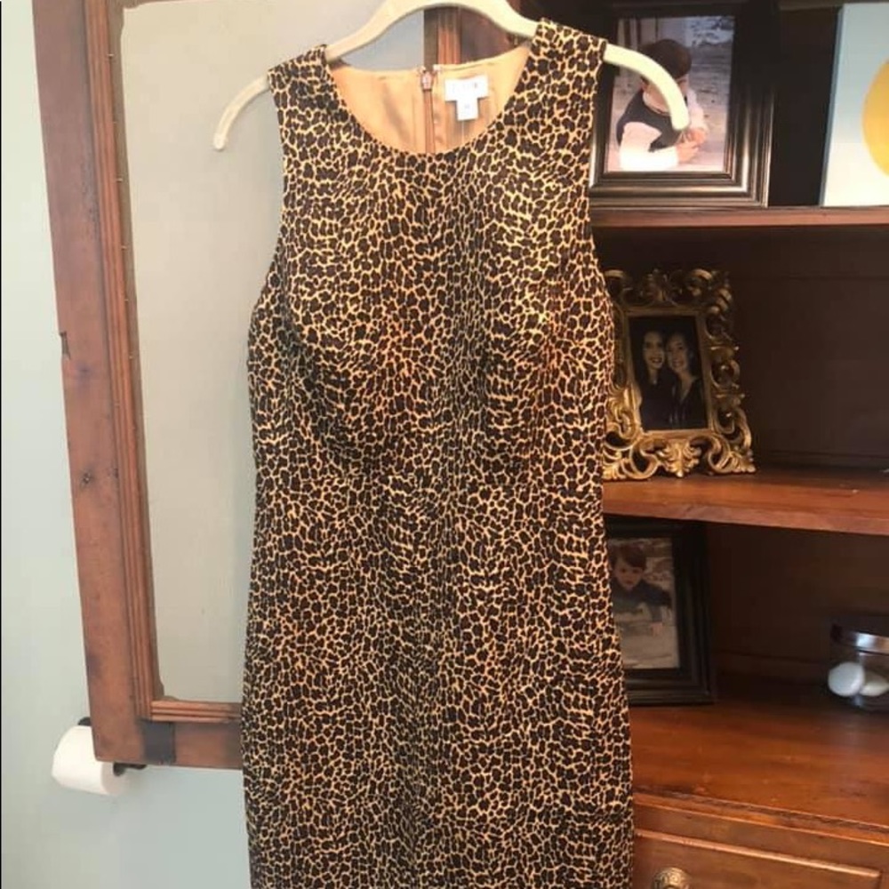 Jcrew NWT leopard dress size 0